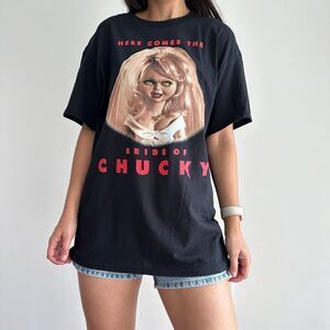 Bride Of Chucky T Shirt Size XL Unisex Graphic Printed Universal Studios NEW